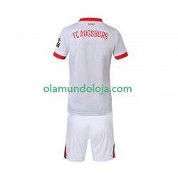 Camisola FC Augsburg Criança Equipamento Primeiro 2025-2026 Manga Curta